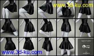 3D打印模型Overall Dress Outfit for Genesis 8 Female(s)的图片