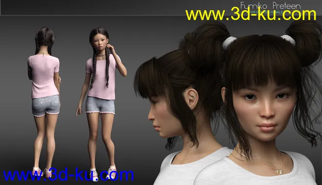 P3D Fumiko for Genesis 8 Female模型的图片5
