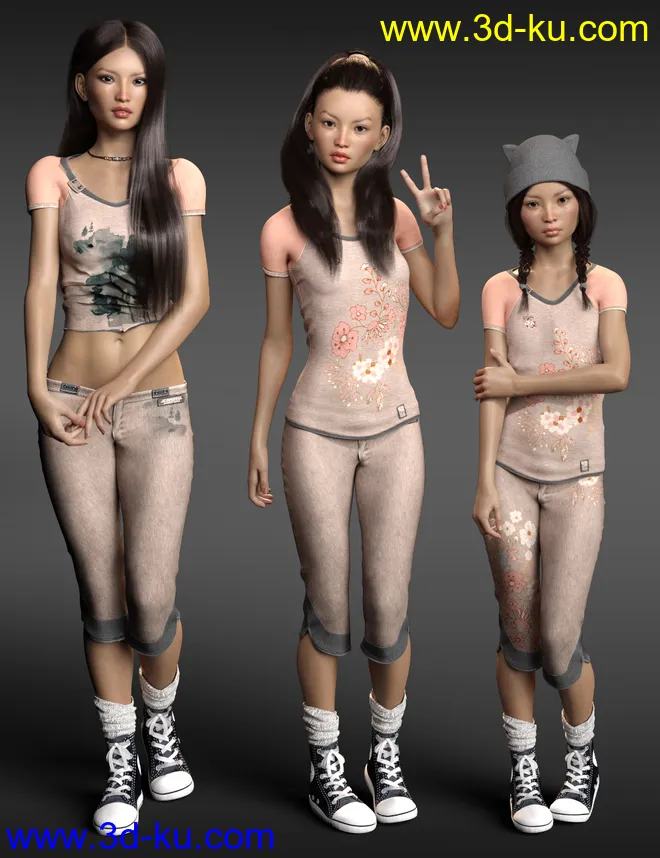 P3D Fumiko for Genesis 8 Female模型的图片9