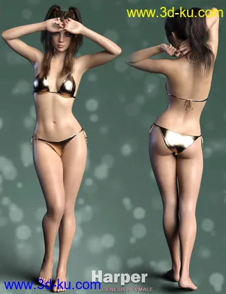 3D打印模型P3D Harper for Genesis 8 Female的图片