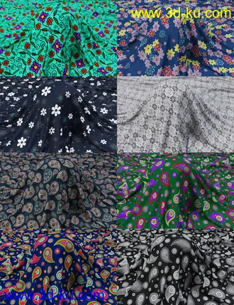 3D打印模型Paisley and Patterns Iray Shaders的图片