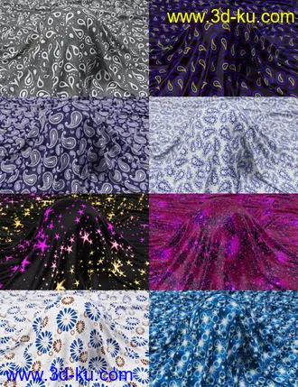 3D打印模型Paisley and Patterns Iray Shaders的图片