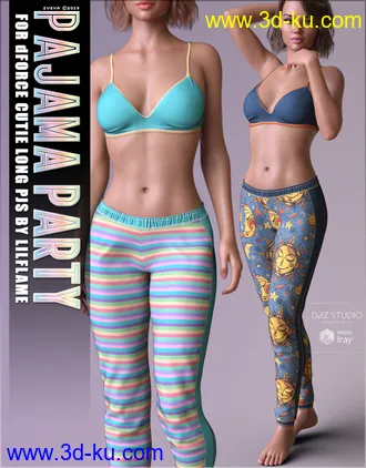 3D打印模型Pajama Party for dForce Cutie Long PJs的图片