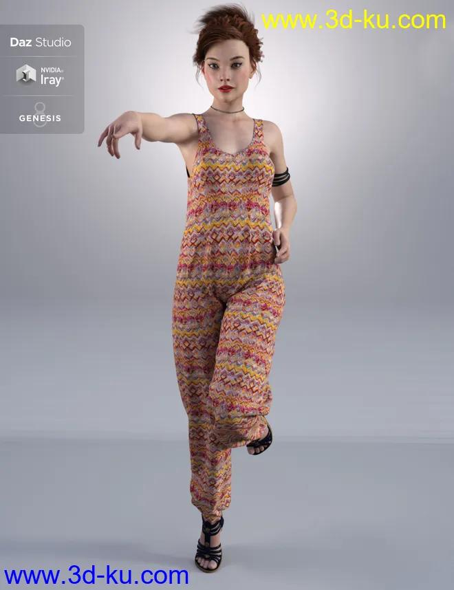 Palmira for Genesis 3 and 8 Female模型的图片2