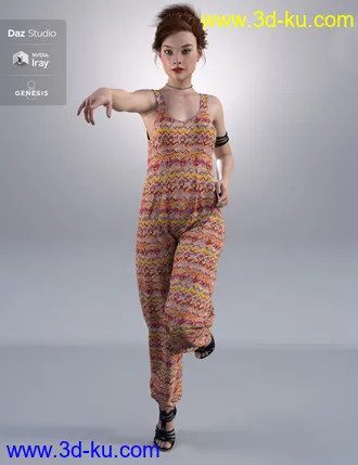 3D打印模型Palmira for Genesis 3 and 8 Female的图片
