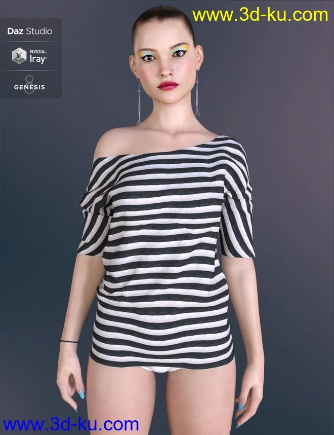 Palmira for Genesis 3 and 8 Female模型的图片3