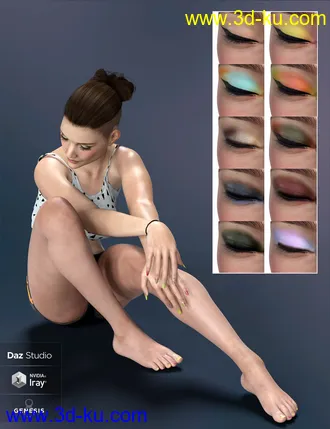 3D打印模型Palmira for Genesis 3 and 8 Female的图片