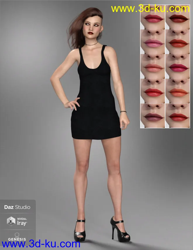 Palmira for Genesis 3 and 8 Female模型的图片11