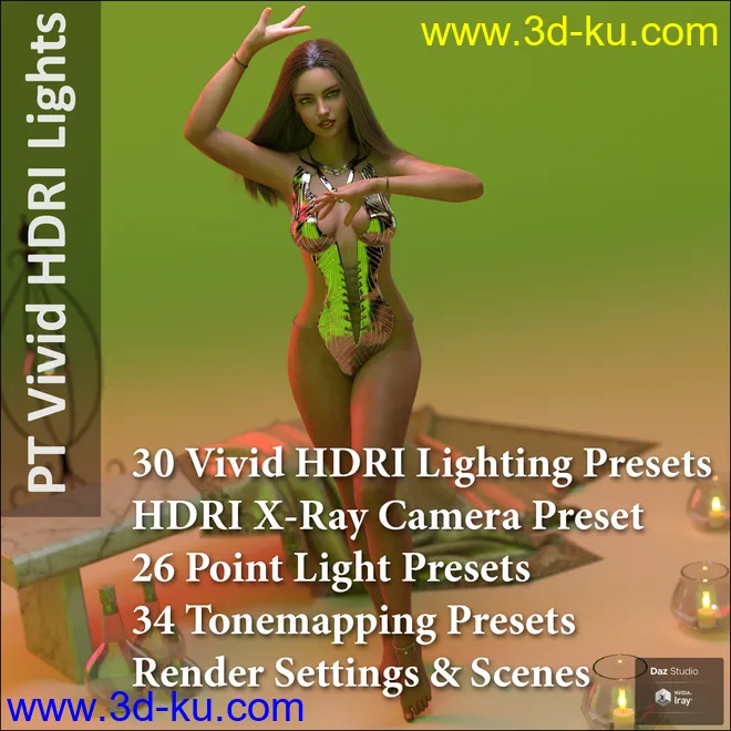 Paper Tiger's Vivid HDRI Lighting模型的图片1