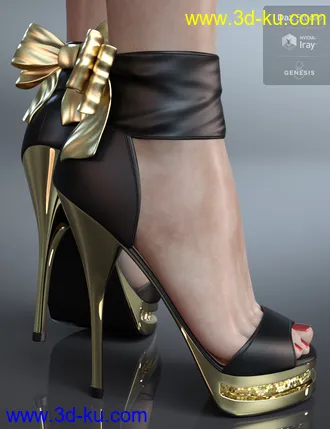 3D打印模型Party Shoes for Genesis 8 Female(s)的图片