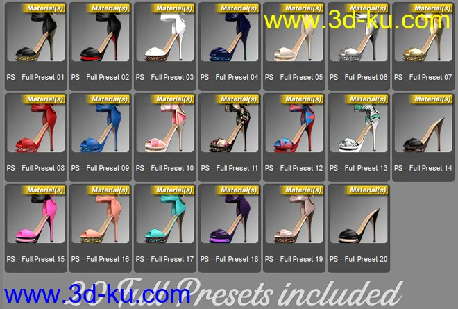 Party Shoes for Genesis 8 Female(s)模型的图片8