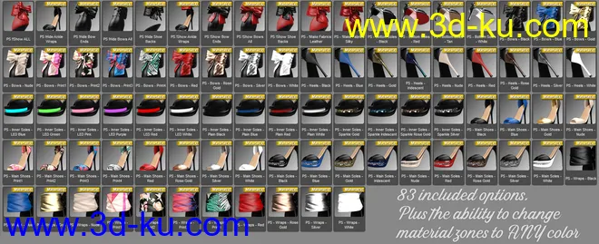 Party Shoes for Genesis 8 Female(s)模型的图片9