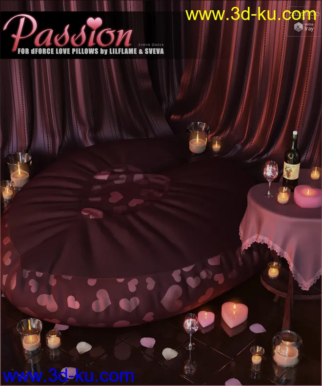 Passion for dForce Love Pillows模型的图片1