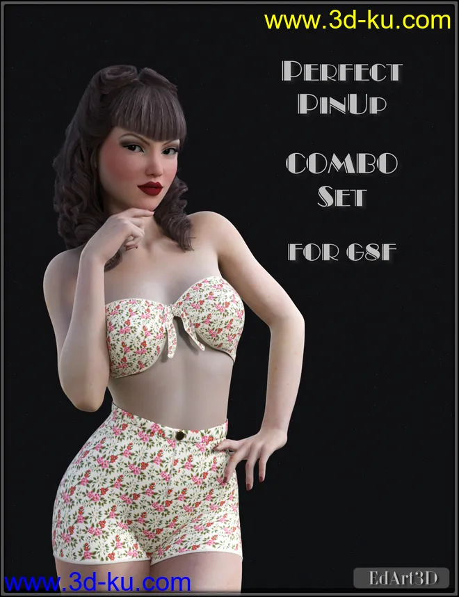 Perfect PinUp Combo Set for G8F模型的图片1