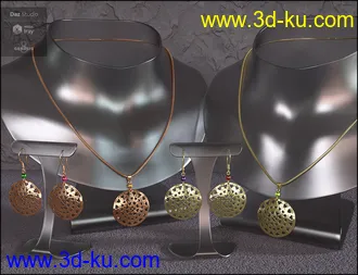 3D打印模型Pierced Hearts Jewelry for Genesis 8 Female(s)的图片