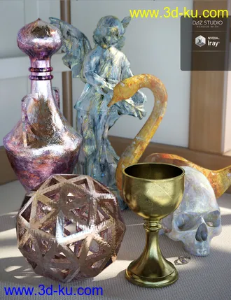 3D打印模型PL Semi Precious Iray Shaders的图片