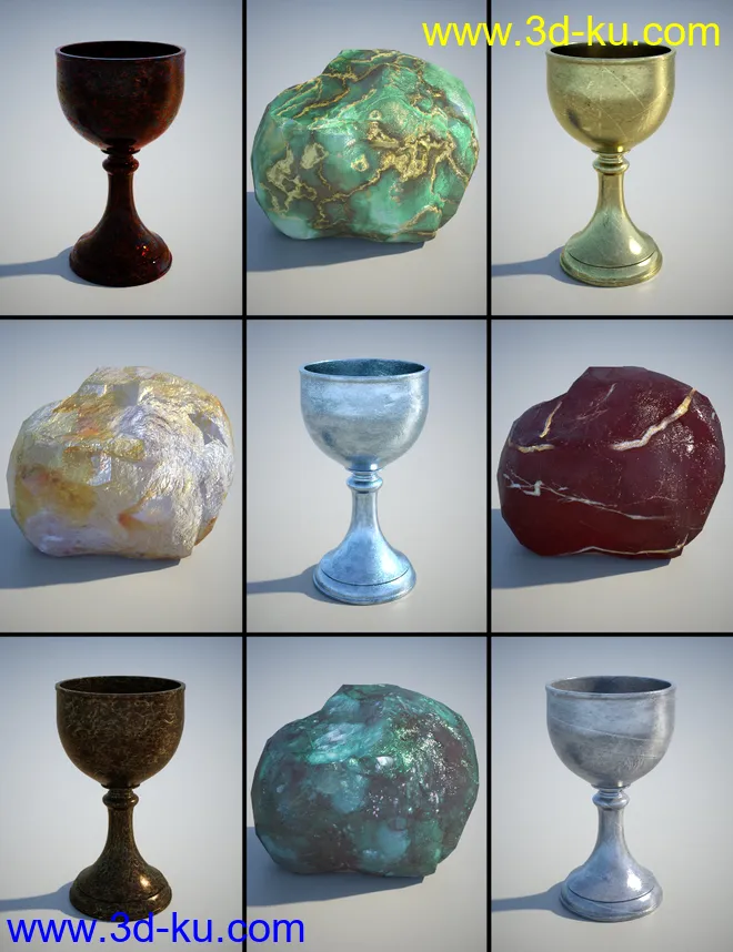 PL Semi Precious Iray Shaders模型的图片3