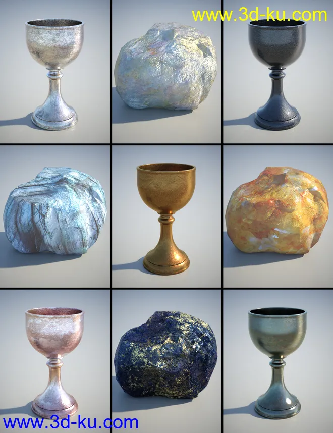 PL Semi Precious Iray Shaders模型的图片4
