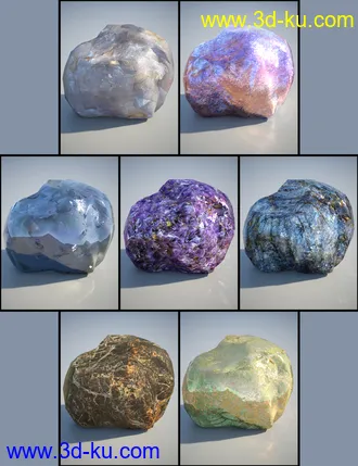 3D打印模型PL Semi Precious Iray Shaders的图片