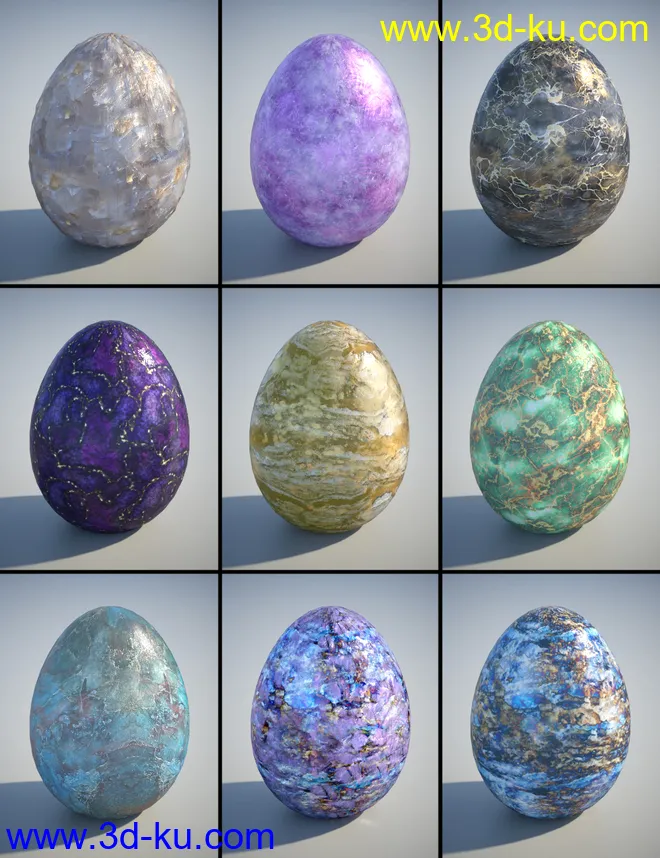 PL Semi Precious Iray Shaders模型的图片6