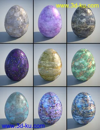 3D打印模型PL Semi Precious Iray Shaders的图片