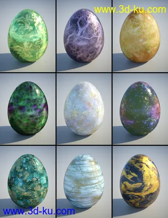 3D打印模型PL Semi Precious Iray Shaders的图片
