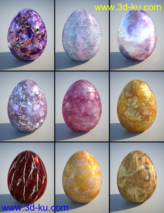 PL Semi Precious Iray Shaders模型的图片8