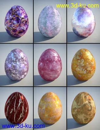 3D打印模型PL Semi Precious Iray Shaders的图片