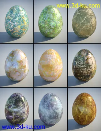 3D打印模型PL Semi Precious Iray Shaders的图片
