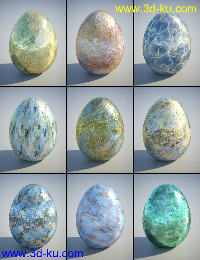 PL Semi Precious Iray Shaders模型的图片10