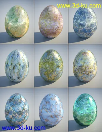 3D打印模型PL Semi Precious Iray Shaders的图片