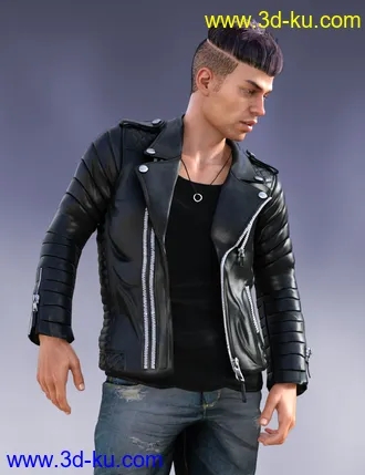 3D打印模型Pop Star Outfit and Hair for Diego 8 and Genesis 8 Male(s)的图片