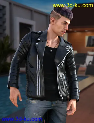 3D打印模型Pop Star Outfit and Hair for Diego 8 and Genesis 8 Male(s)的图片
