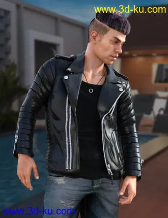 3D打印模型Pop Star Outfit and Hair for Diego 8 and Genesis 8 Male(s)的图片