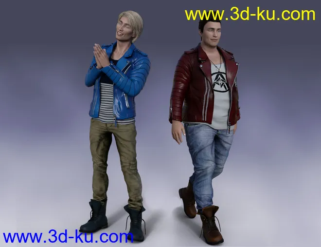 Pop Star Outfit and Hair for Diego 8 and Genesis 8 Male(s)模型的图片8