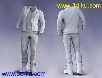 3D打印模型Pop Star Outfit and Hair for Diego 8 and Genesis 8 Male(s)的图片