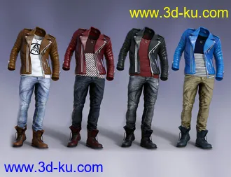 3D打印模型Pop Star Outfit and Hair for Diego 8 and Genesis 8 Male(s)的图片