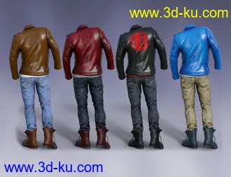 3D打印模型Pop Star Outfit and Hair for Diego 8 and Genesis 8 Male(s)的图片