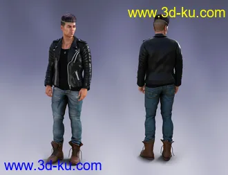 3D打印模型Pop Star Outfit and Hair for Diego 8 and Genesis 8 Male(s)的图片