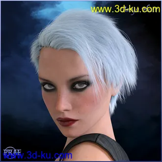 3D打印模型Prae-Anya Hair G3-G8 Daz的图片