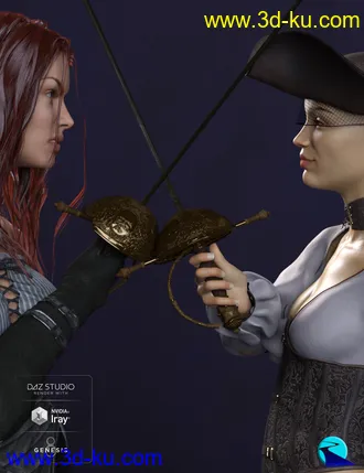 3D打印模型Props & Poses Converter from Genesis 3 Female to Genesis 8 Female的图片