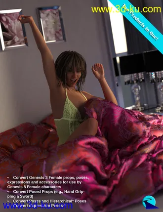 3D打印模型Props & Poses Converter from Genesis 3 Female to Genesis 8 Female的图片