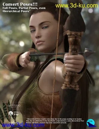3D打印模型Props & Poses Converter from Genesis 3 Female to Genesis 8 Female的图片
