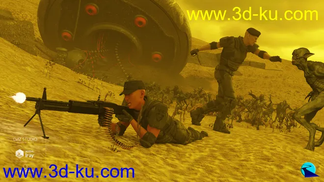 Props & Poses Converter from Genesis 3 Male to Genesis 8 Male模型的图片9
