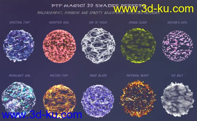 PTF Magic! Shaders and Wearables for Genesis 3 and 8模型的图片2