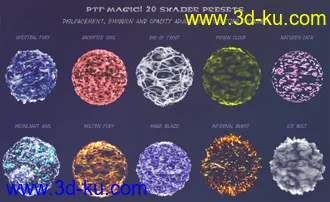 3D打印模型PTF Magic! Shaders and Wearables for Genesis 3 and 8的图片