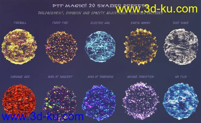 PTF Magic! Shaders and Wearables for Genesis 3 and 8模型的图片3