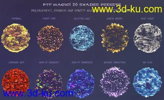 3D打印模型PTF Magic! Shaders and Wearables for Genesis 3 and 8的图片