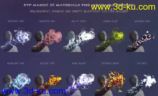 PTF Magic! Shaders and Wearables for Genesis 3 and 8模型的图片4
