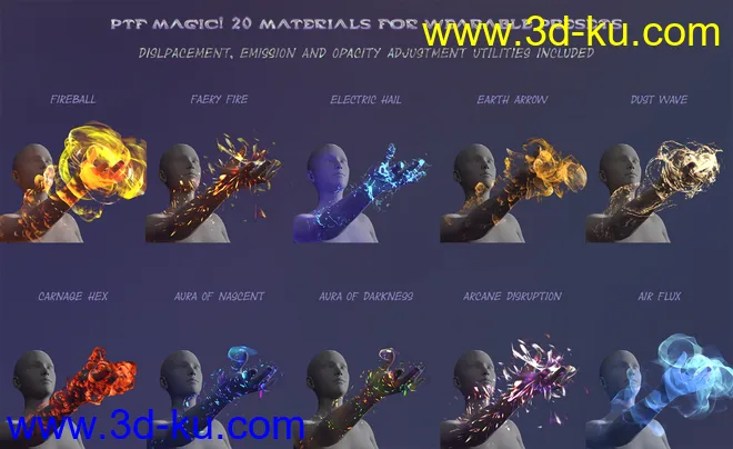 PTF Magic! Shaders and Wearables for Genesis 3 and 8模型的图片5